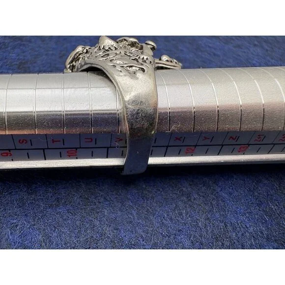 Skull-Themed Silver Ring & Brooch Pin - Picture 6 of 6